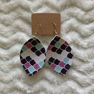 Faux Leather Earrings